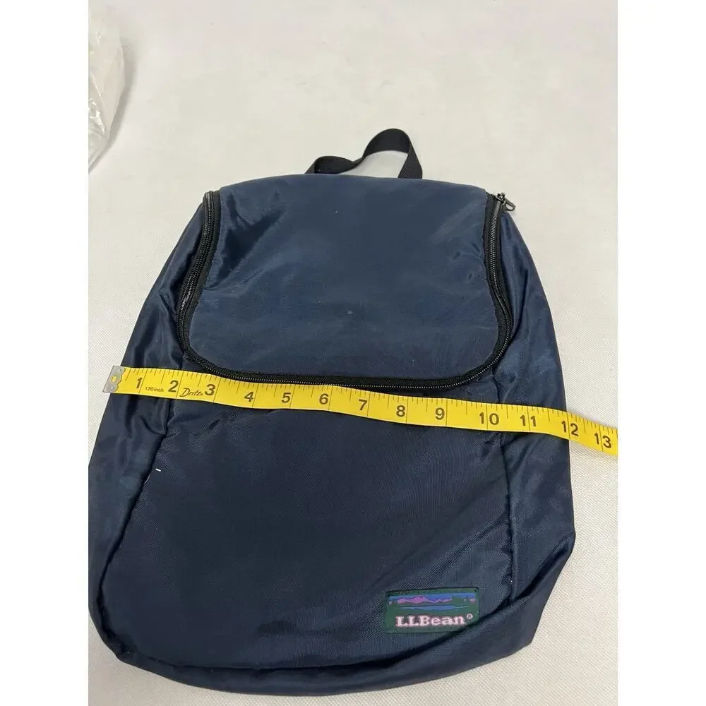 L.L. Bean Personal Organizer Toiletry Bag Travel Pack Blue small